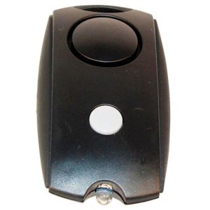 Black Mini Personal Alarm with LED flashlight