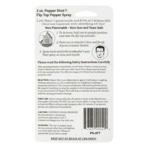 Pepper Shot® 1.2% MC 2 oz Flip Top Actuator Stream