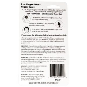 Pepper Shot® 1.2% MC 2 oz Pepper Spray Fogger