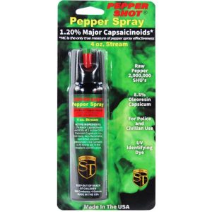 Pepper Shot® 1.2% MC 4 oz Pepper Spray Stream
