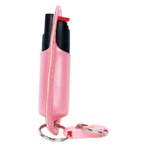 Pepper Shot® 1.2% MC ½ oz Pepper Spray Pink Halo Holster