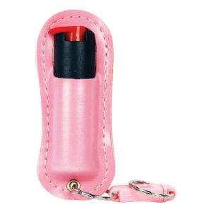 Pepper Shot® 1.2% MC ½ oz Pepper Spray Pink Halo Holster