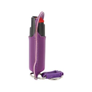 Pepper Shot® 1.2% MC ½ oz Pepper Spray Purple Halo Holster
