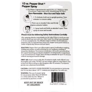 Pepper Shot® 1.2% MC ½ oz Pepper Spray Blue Hard Case
