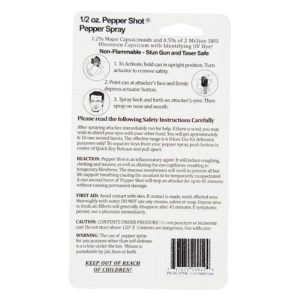 Pepper Shot® 1.2% MC ½ oz Pepper Spray Pink Hard Case