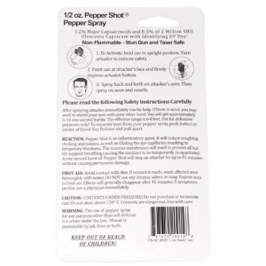 Pepper Shot® 1.2% MC ½ oz Pepper Spray Red Hard Case