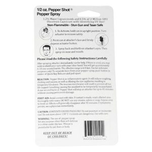 Pepper Shot® ½ oz Pepper Spray Purple Rhinestone Soft Holster
