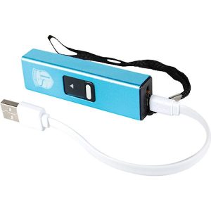 Slider Mini Blue Stun Gun USB Port