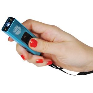 Slider Mini Blue Stun Gun USB Port