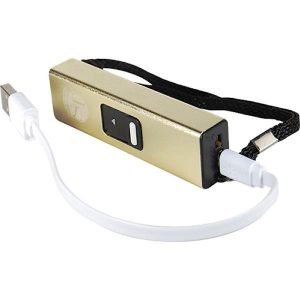 Slider Mini Gold Stun Gun USB Port