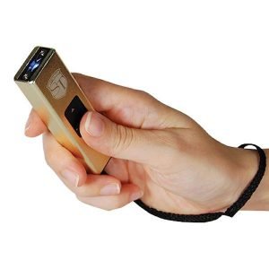 Slider Mini Gold Stun Gun USB Port
