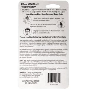 WildFire™ Pepper Spray ½ oz Black Halo Holster