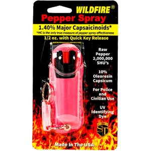 WildFire™ Pepper Spray ½ oz Pink Halo Holster