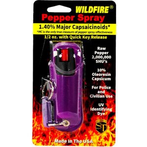 WildFire™ Pepper Spray ½ oz Purple Halo Holster