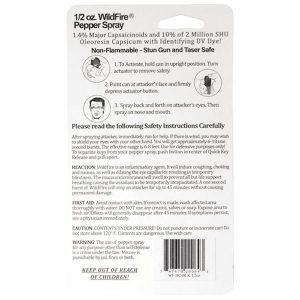 Wildfire™ Pepper Spray ½ oz Black Hard Case