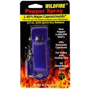 Wildfire™ ½ oz Pepper Spray Blue Soft Holster