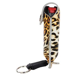 Wildfire™ ½ oz Pepper Spray Leopard Black/Orange Soft Holster