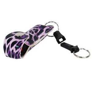 Wildfire™ ½ oz Pepper Spray Leopard Black/Purple Soft Holster
