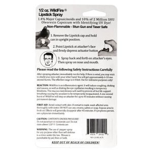 WildFire™ Black Lipstick Pepper Spray