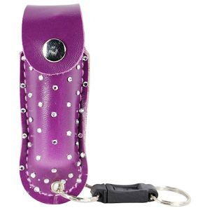 Wildfire™ Pepper Spray ½ oz Purple Rhinestone Holster