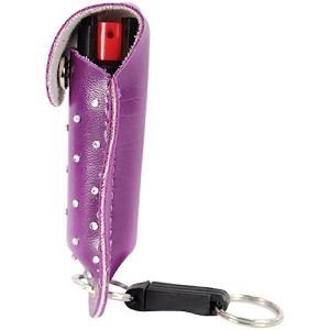 Wildfire™ Pepper Spray ½ oz Purple Rhinestone Holster